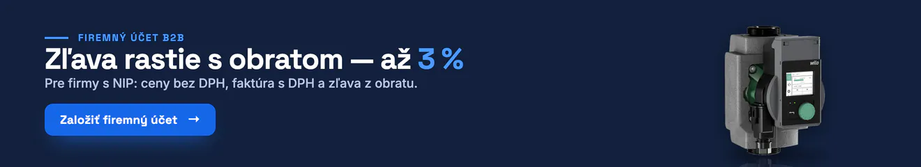 Firemný účet: zľava rastie s obratom — až do 3 %. Pre firmy s NIP: ceny bez DPH, faktúra s DPH a zľava z obratu. Zľava pre overené firemné účty. Založte si firemný účet.