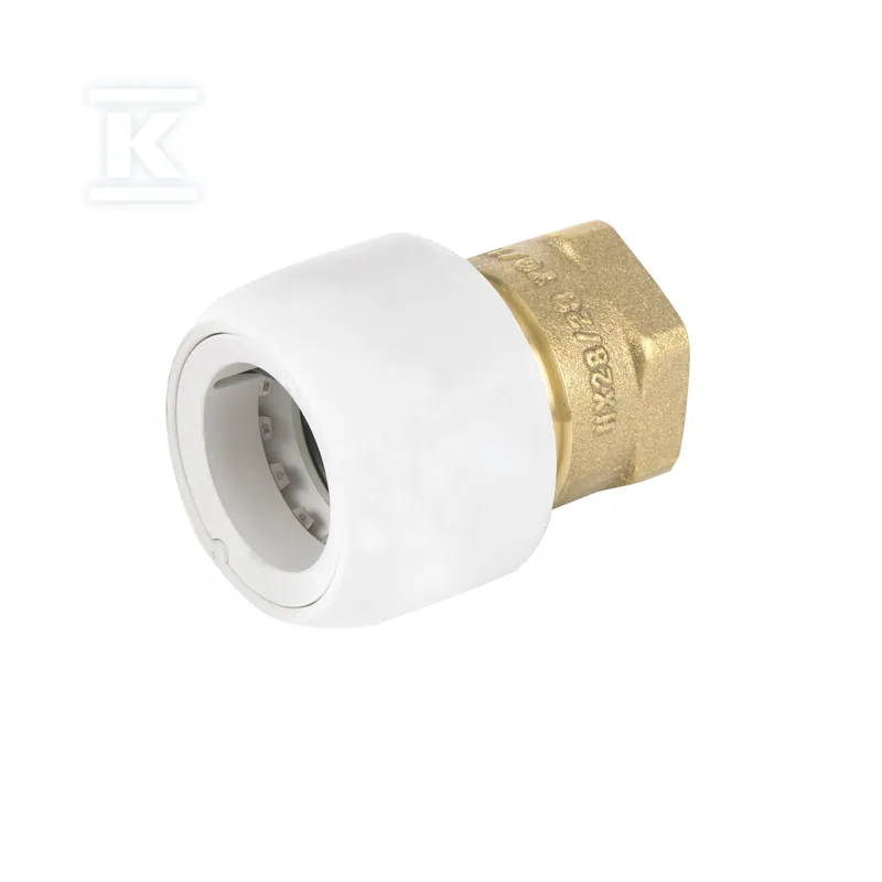 Złączka mosiężna Wavin HEPWORTH gwint wewnętrzny 15 x G 1/2, PN10 — 3030663