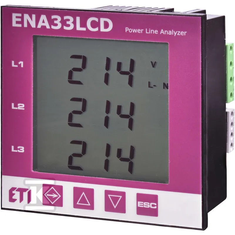 Analizator parametrów sieci 96x96 ENA33LCD