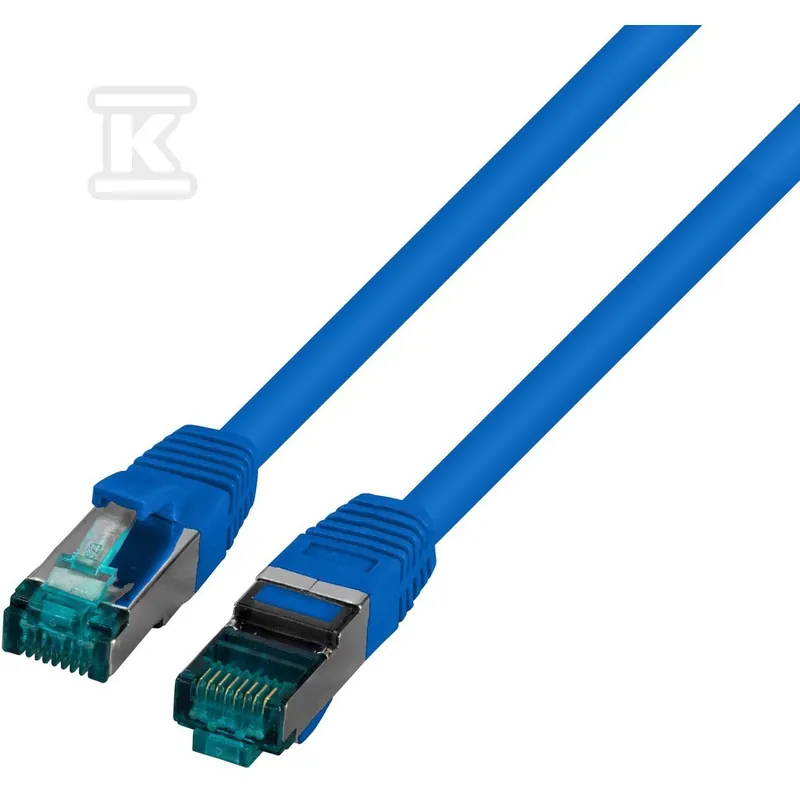 Patchcord RJ45 S/FTP kat. 6A LSZH niebieski 3m