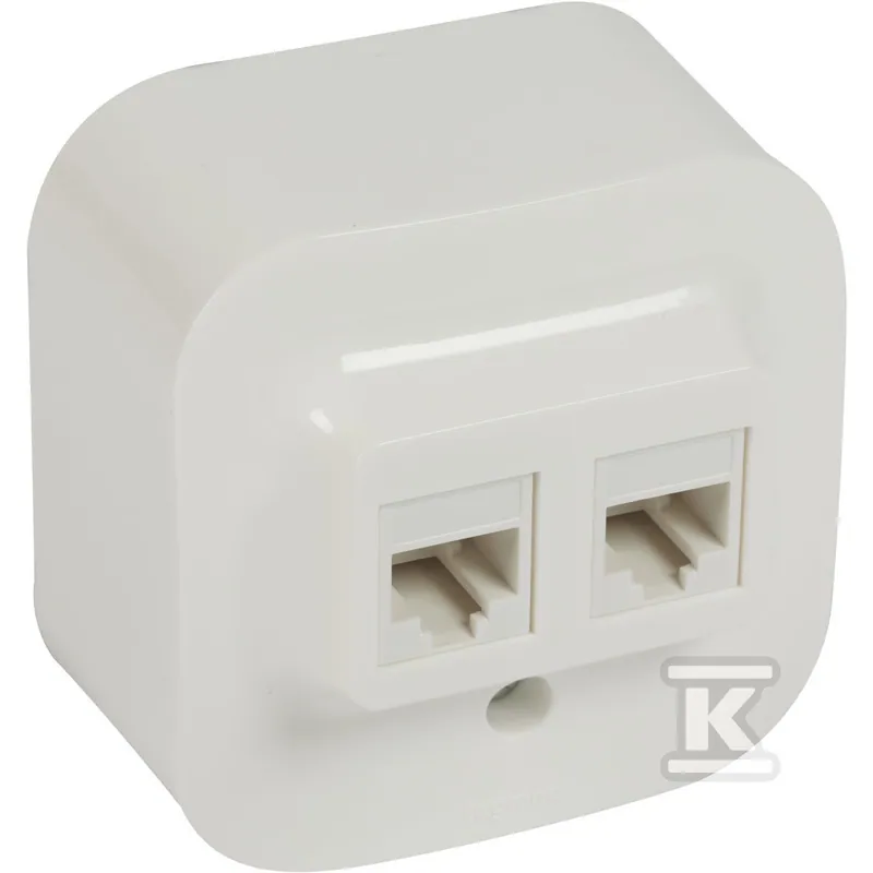 Gniazdo forix białe 2xRJ45 kat.5e UTP