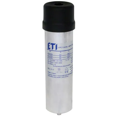 Kondensator mocy biernej ETI LPC 4 kVAr, 440 V, 50 Hz — 004656712
