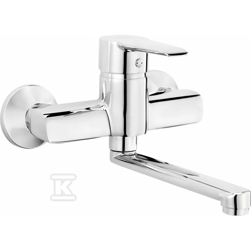 Bateria umywalkowa ścienna Corio, chrom