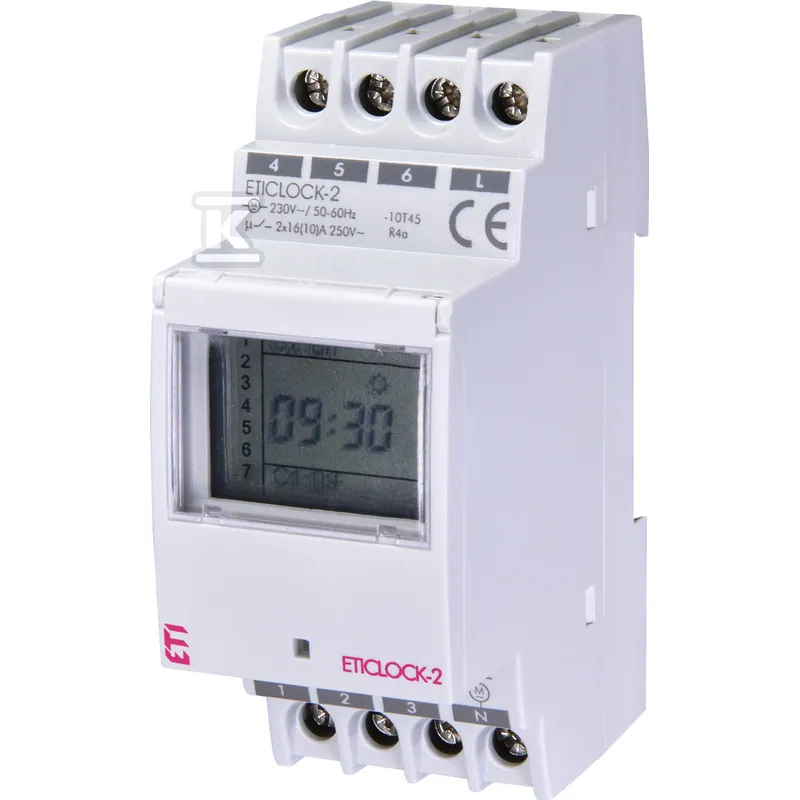 Cyfrowy programator czasowy dwukanałowy ETICLOCK-2