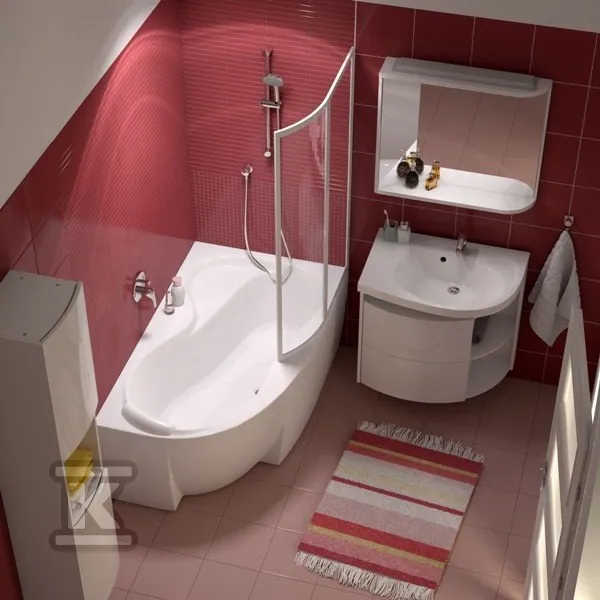 Panel ROSA A 95 L 150 cm biały