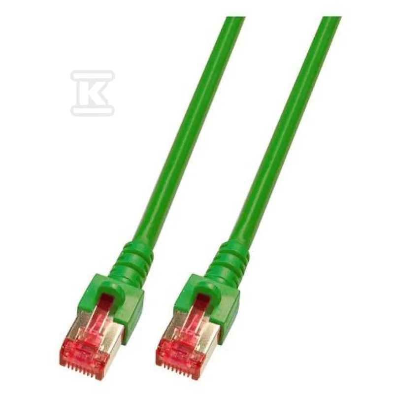 Patchcord RJ45 S/FTP kat. 6 LSZH zelený 3m