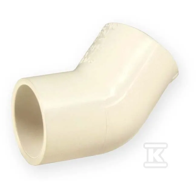 Kolano 45˚ KW/KW PVC-C 3/4"