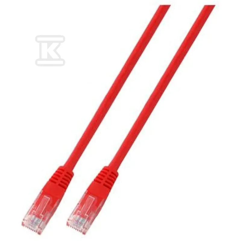 Patchcord RJ45 U/UTP kat. 6 PVC CCA czerwony 2m