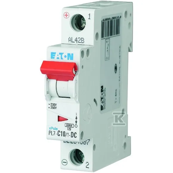 Wyłącznik nadprądowy 10kA DC PL7-C10/1-DC