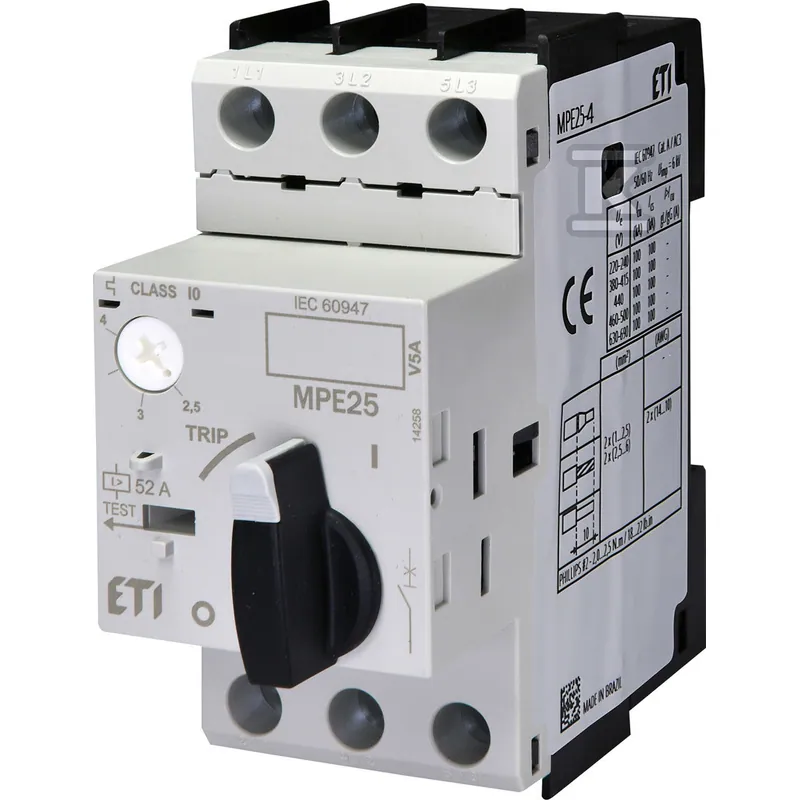 Jistič motoru MPE25-4,0