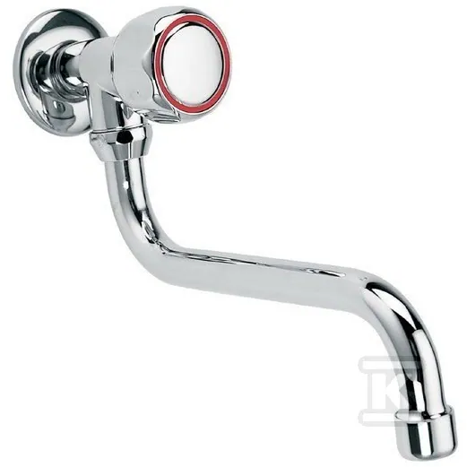 Bateria umywalkowa Standard ścienna, chrom