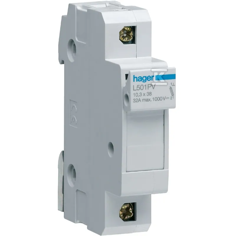 Modułowa podstawa bezpiecznikowa do systemów PV 1P 10x38mm 32A 1000VDC