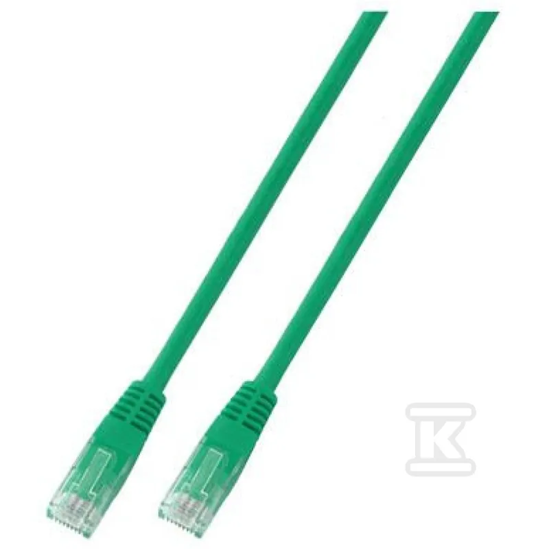 Patchcord RJ45 U/UTP kat. 5e PVC CCA zelený 2m