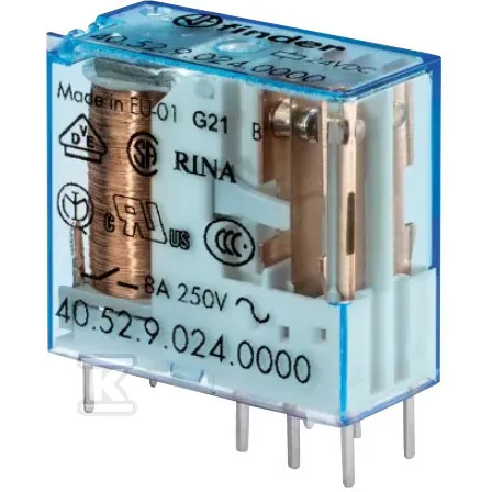 Przekaźnik 2P 8A 24V Dc