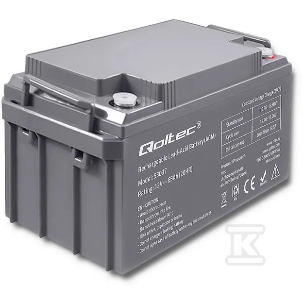 Akumulator AGM 12V 65Ah max. 780A