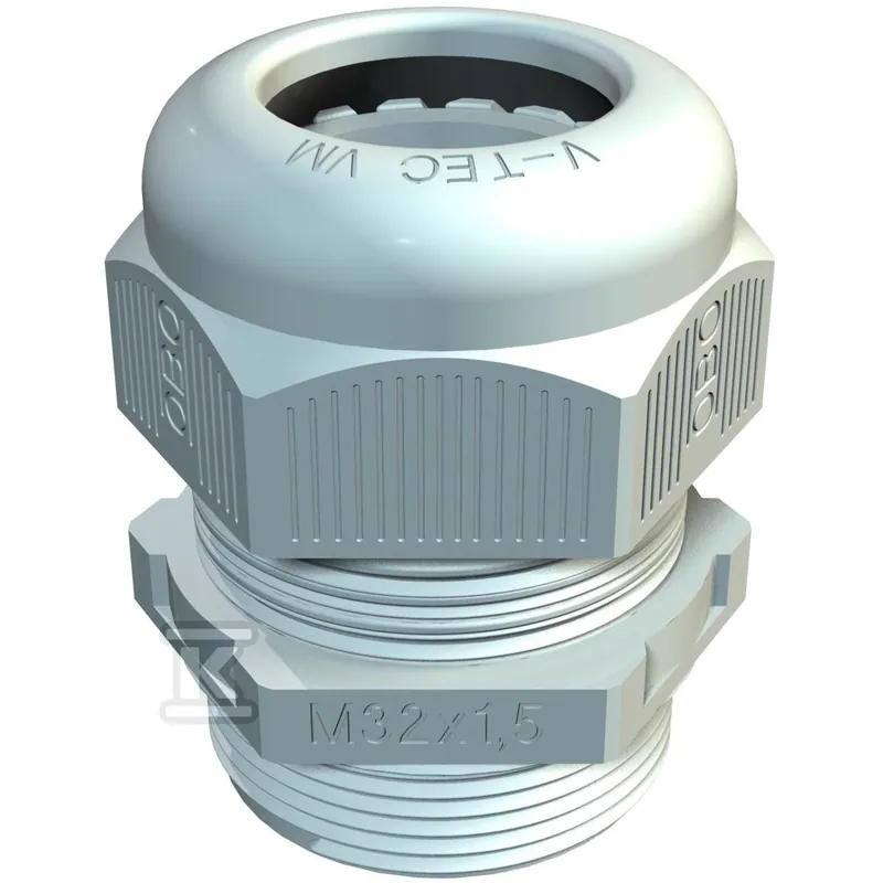 Dławik kablowy OBO Bettermann V-TEC VM32 LGR, gwint M32 x 1,5, IP68 — 2022870